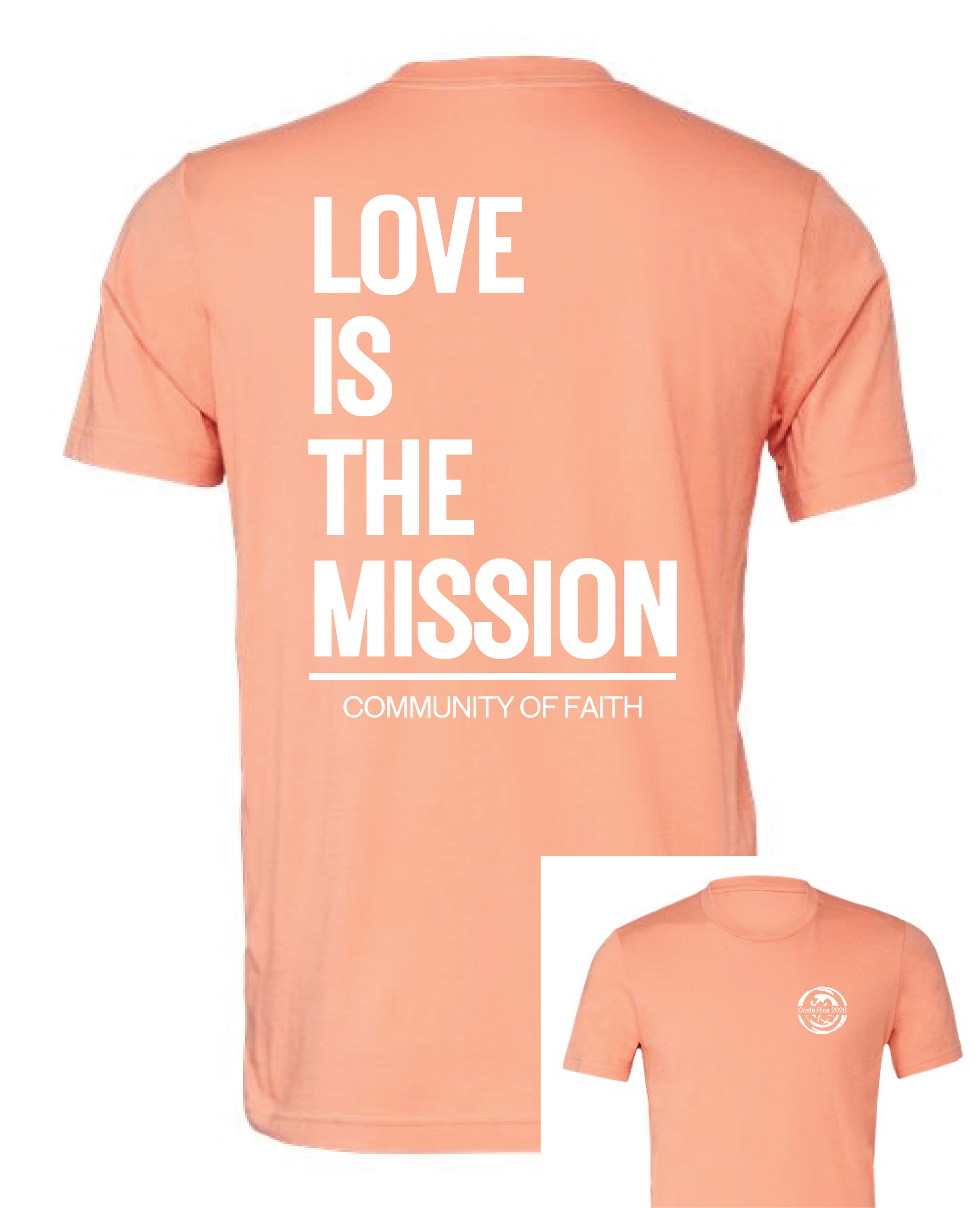 Love is the Mission - 2026 Costa Rica COF Missions Tee - Endlessly Trendy Boutique