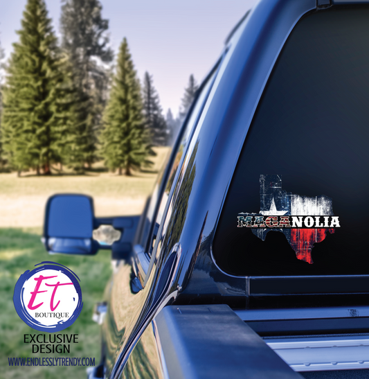MAGAnolia UV Coated Decal Sticker (for Vehicles, Glass, Etc.) - Endlessly Trendy Boutique