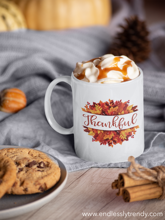 Thankful Coffee Mug - - Endlessly Trendy Boutique