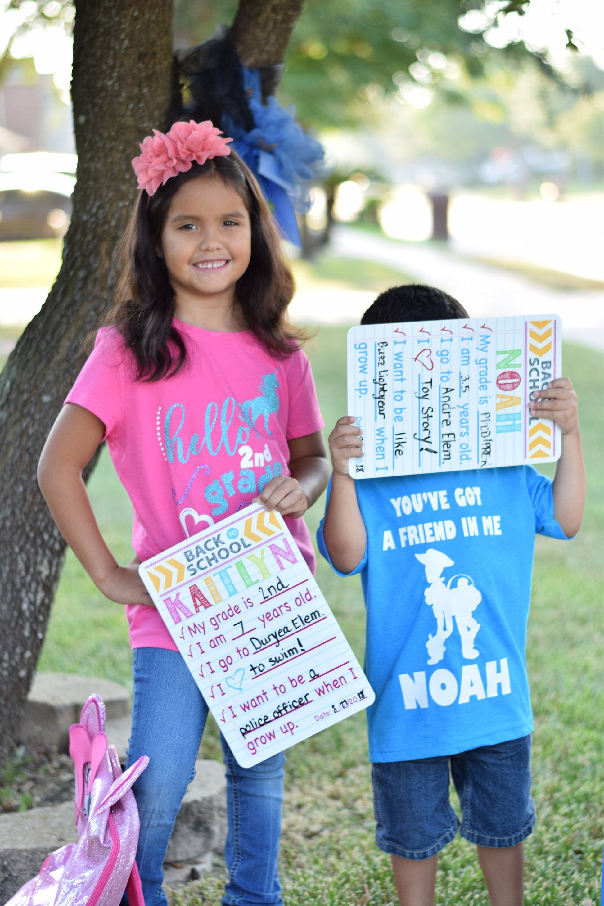 9" x 12" Back to School Custom Reusable Personalized Dry Erase Board Sign - - Endlessly Trendy Boutique